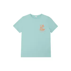 T-shirt από ζέρσεϊ με εκτύπωση μπροστά κανονική γραμμή παιδί s.Oliver image-0