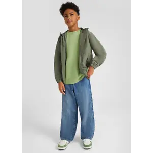 Jeans Baggy φαρδιά χαλαρή κοπή μέση μεσαία εφέ φθοράς παιδί s.Oliver image-5