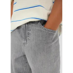Jeans Baggy φαρδιά χαλαρή κοπή μέση μεσαία εφέ φθοράς παιδί s.Oliver image-3
