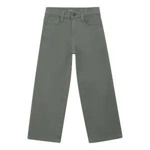 Baggy Trousers Relaxed Fit Mid-Rise Wide Leg Piece Dyed Child s.Oliver image-0