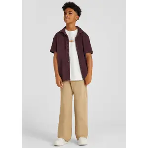 Pantalon à enfiler coupe décontractée taille mi-haute twill léger teint en pièce enfant s.Oliver image-6