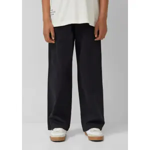 Pantalon à enfiler coupe décontractée taille mi-haute twill léger teint en pièce enfant s.Oliver image-5
