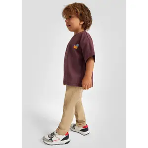 Lightweight Twill Wide Leg Mid Rise Casual Pull-On Baggy Trousers Child s.Oliver image-6