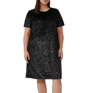 Glamour Velvet Kleid mit Glitzer Damen s.Oliver image-2