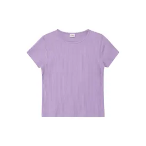 T-shirt coupe Regular à manches courtes en maille côtelée fille s.Oliver image-0