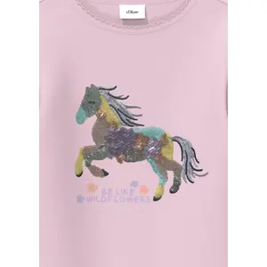 T-shirt με μακριά μανίκια Loose Fit με σχέδιο σε παγιέτες για κορίτσια s.Oliver image-5