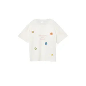 Oversize T-shirt med tryck fram och applikationer flicka s.Oliver image-2