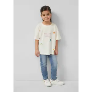 Oversize T-shirt med tryck fram och applikationer flicka s.Oliver image-6