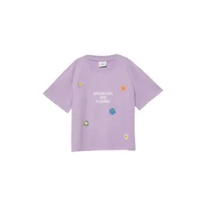 Oversize T-shirt med tryck fram och applikationer flicka s.Oliver image-2