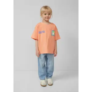Oversize T-shirt med Foam tryck fram och bak flicka s.Oliver image-6