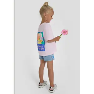 Oversize T-shirt med Foam tryck fram och bak flicka s.Oliver image-6