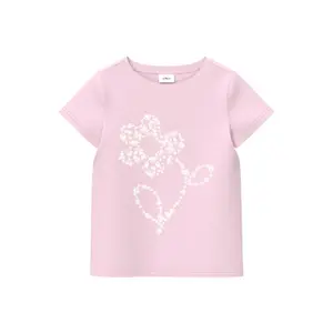 T-shirt i bomullsjersey med glittertryck tjej s.Oliver image-0