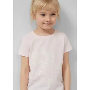 T-shirt i bomullsjersey med glittertryck tjej s.Oliver image-6