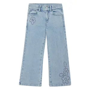 Jeans Wide Leg Regular Fit High Rise Wide Leg Broderie Mädchen s.Oliver image-0