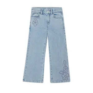 Jeans Wide Leg Regular Fit High Rise Wide Leg Broderie Mädchen s.Oliver image-2