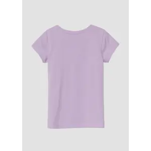 T-shirt a forma di trapezio con stampa reversibile e dettagli glitterati ragazza s.Oliver image-1