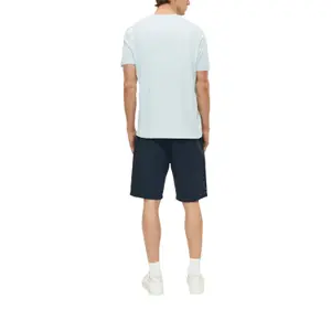 T-shirt μαλακό με V λαιμόκοψη από βαμβακερό jersey με λεπτομέρεια λογότυπου s.Oliver image-5