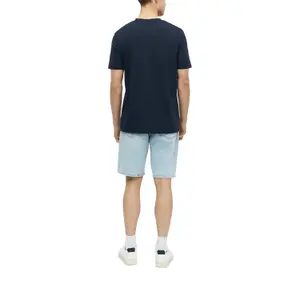 T-shirt μαλακό με V λαιμόκοψη από βαμβακερό jersey με λεπτομέρεια λογότυπου s.Oliver image-5