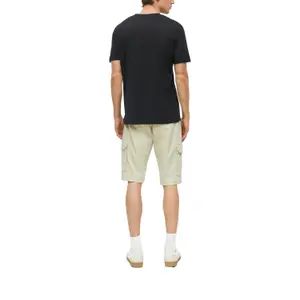 T-shirt μαλακό με V λαιμόκοψη από βαμβακερό jersey με λεπτομέρεια λογότυπου s.Oliver image-5