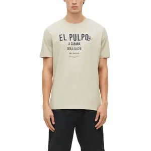 Μαλακή βαμβακερή μπλούζα Τ-shirt με εκτύπωση μπροστά και καμπυλωτό τελείωμα καλλιτεχνικό σχέδιο s.Oliver image-2