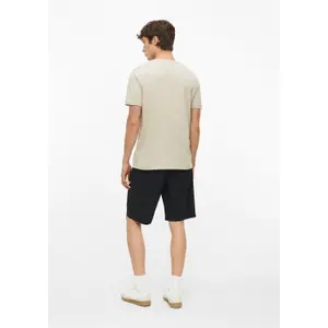 Μαλακή βαμβακερή μπλούζα Τ-shirt με εκτύπωση μπροστά και καμπυλωτό τελείωμα καλλιτεχνικό σχέδιο s.Oliver image-4