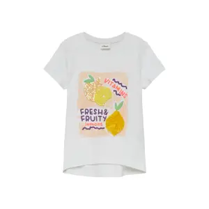 T-shirt Loose Fit z cekinami i nadrukiem Foam dziewczynka s.Oliver image-2