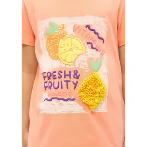 T-shirt Loose Fit z cekinami i nadrukiem Foam dziewczynka s.Oliver image-5