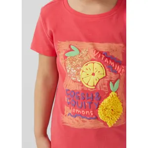T-shirt Loose Fit z cekinami i nadrukiem Foam dziewczynka s.Oliver image-5