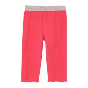 Caprilångd leggings med glittrig midja och rullad fåll tjej s.Oliver image-2