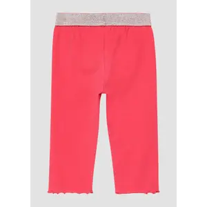Caprilångd leggings med glittrig midja och rullad fåll tjej s.Oliver image-3