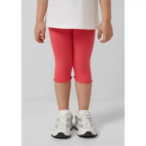 Caprilångd leggings med glittrig midja och rullad fåll tjej s.Oliver image-6