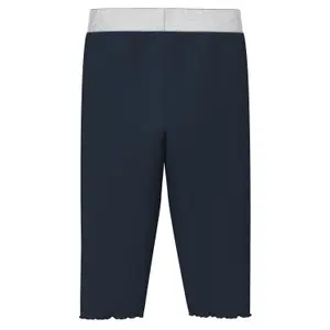 Caprilångd leggings med glittrig midja och rullad fåll tjej s.Oliver image-1