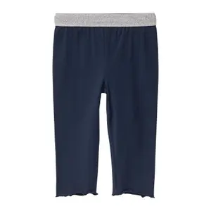 Caprilångd leggings med glittrig midja och rullad fåll tjej s.Oliver image-2