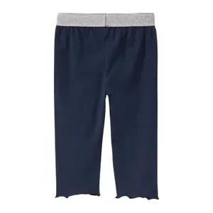 Caprilångd leggings med glittrig midja och rullad fåll tjej s.Oliver image-4