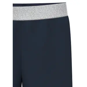 Caprilångd leggings med glittrig midja och rullad fåll tjej s.Oliver image-5