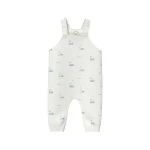 Unisex Gerade Schnitt Latzhose mit Allover-Print und gerippten Rändern für Babys s.Oliver image-2
