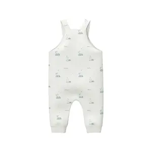 Unisex Gerade Schnitt Latzhose mit Allover-Print und gerippten Rändern für Babys s.Oliver image-5