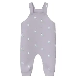 Unisex Gerade Schnitt Latzhose mit Allover-Print und gerippten Rändern für Babys s.Oliver