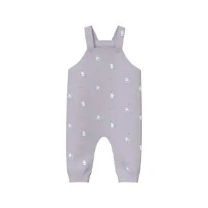 Unisex Gerade Schnitt Latzhose mit Allover-Print und gerippten Rändern für Babys s.Oliver image-2