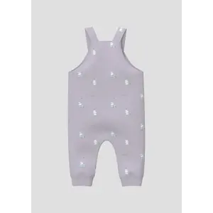 Unisex Gerade Schnitt Latzhose mit Allover-Print und gerippten Rändern für Babys s.Oliver image-4