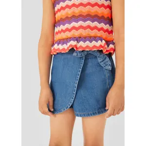 Jeansrock Regular Fit Mid Rise Used-Optik Elastischer Bund Mädchen s.Oliver image-3