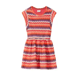 Knit Dress with Ruffle Sleeves and Elastic Waist for Girls s.Oliver image-2