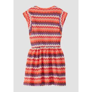 Knit Dress with Ruffle Sleeves and Elastic Waist for Girls s.Oliver image-3