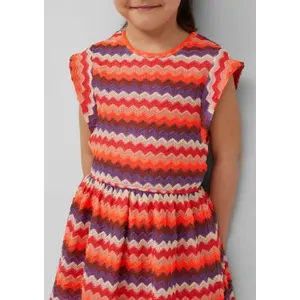 Knit Dress with Ruffle Sleeves and Elastic Waist for Girls s.Oliver image-5
