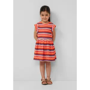 Knit Dress with Ruffle Sleeves and Elastic Waist for Girls s.Oliver image-6