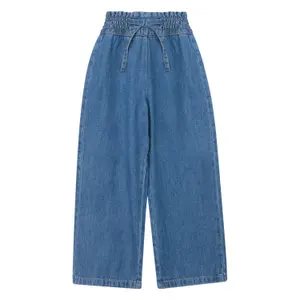 Jeans Wide Leg Regular Fit Vita Media a Vita Elastico Bambina s.Oliver image-0