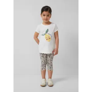 Girls' All-Over Printed Elastic Waist Capri Leggings s.Oliver image-5