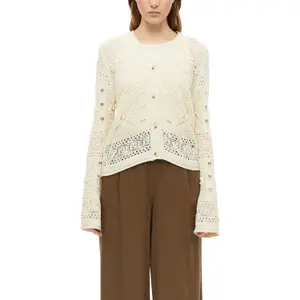 Strukturiertes V-Ausschnitt-Cardigan mit Knopfleiste Damen s.Oliver image-2