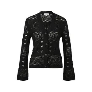 Strukturiertes V-Ausschnitt-Cardigan mit Knopfleiste Damen s.Oliver image-0