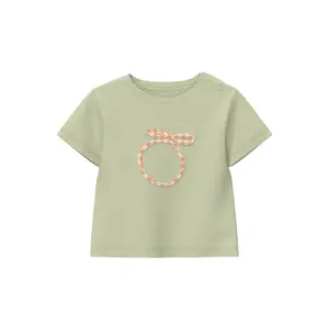 T-shirt unisex με στρογγυλή λαιμόκοψη και κουμπιά πίεσης για μωρά s.Oliver image-0